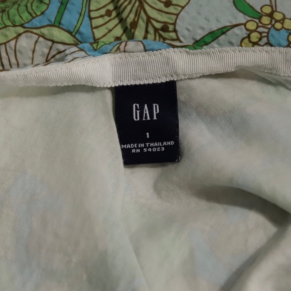 Gap Green & Blue Floral Skirt, size 1 - Picture 4 of 5